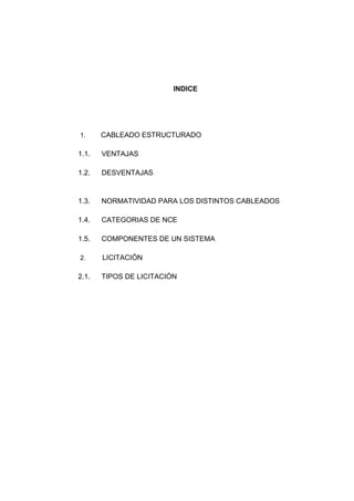 CABLEADO ESTRUCTURADO INFORME