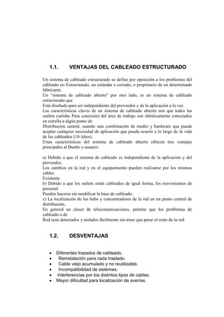 CABLEADO ESTRUCTURADO INFORME