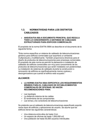 CABLEADO ESTRUCTURADO INFORME