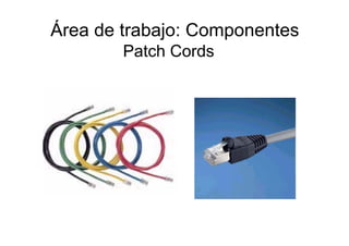 Patch Cords
Área de trabajo: Componentes
 