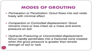 Cable anchoring and grouting for cable tensioning