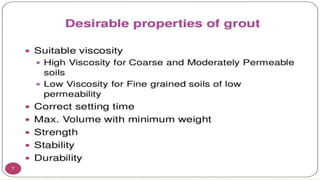 Cable anchoring and grouting for cable tensioning