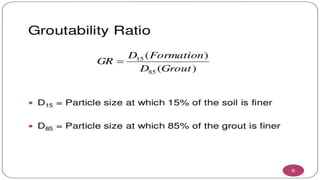 Cable anchoring and grouting for cable tensioning
