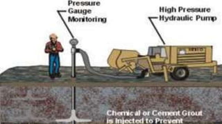 Cable anchoring and grouting for cable tensioning