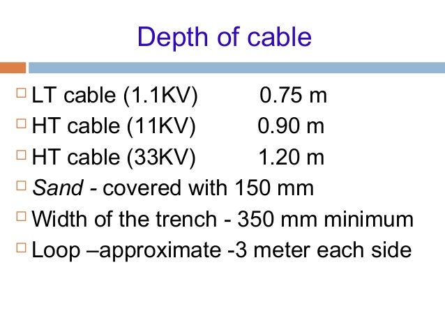 11kv Cable Rating Chart