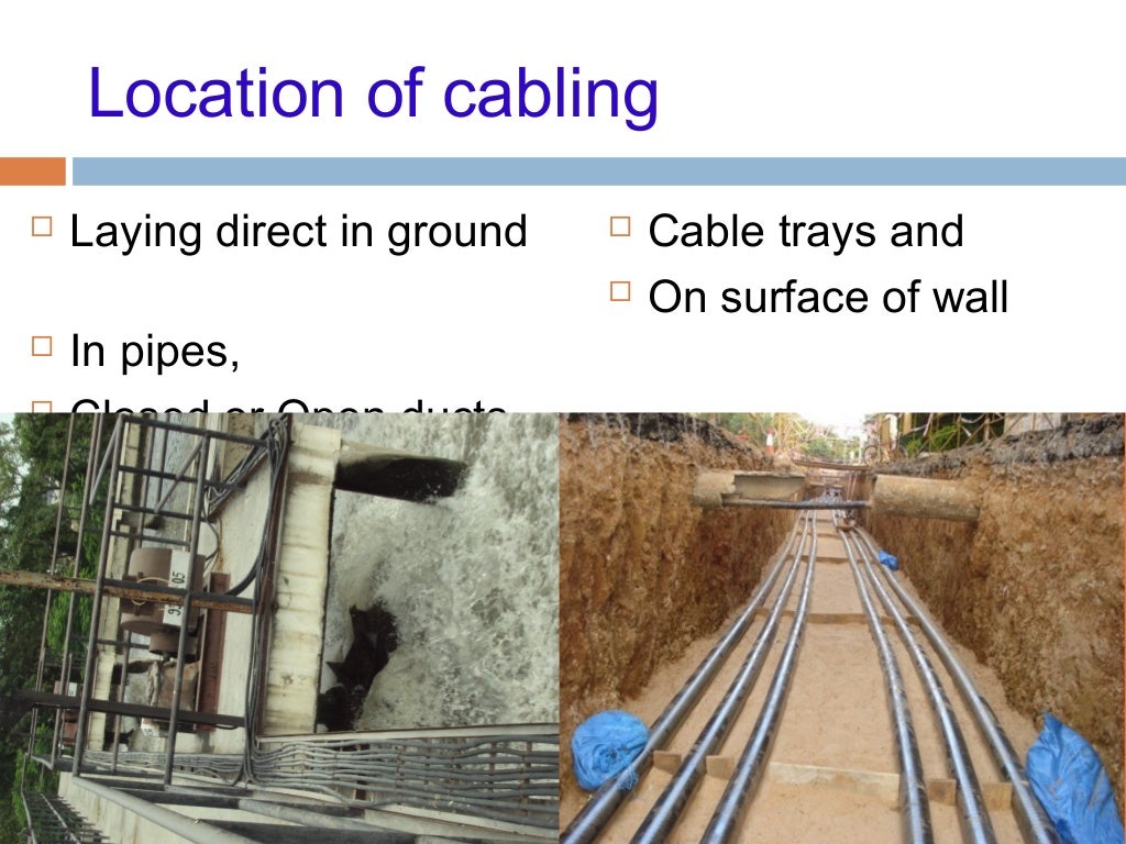 Cable and laying