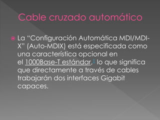 Cable directo & cruzado | PPTX