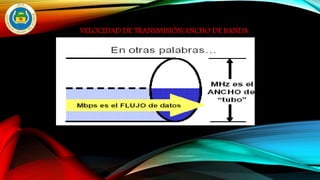 VELOCIDAD DE TRANSMISIÓN/ANCHO DE BANDA
 
