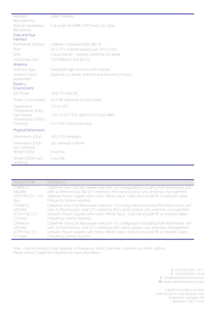 CableFree Microwave Links for Fibre Resilience - CableFree