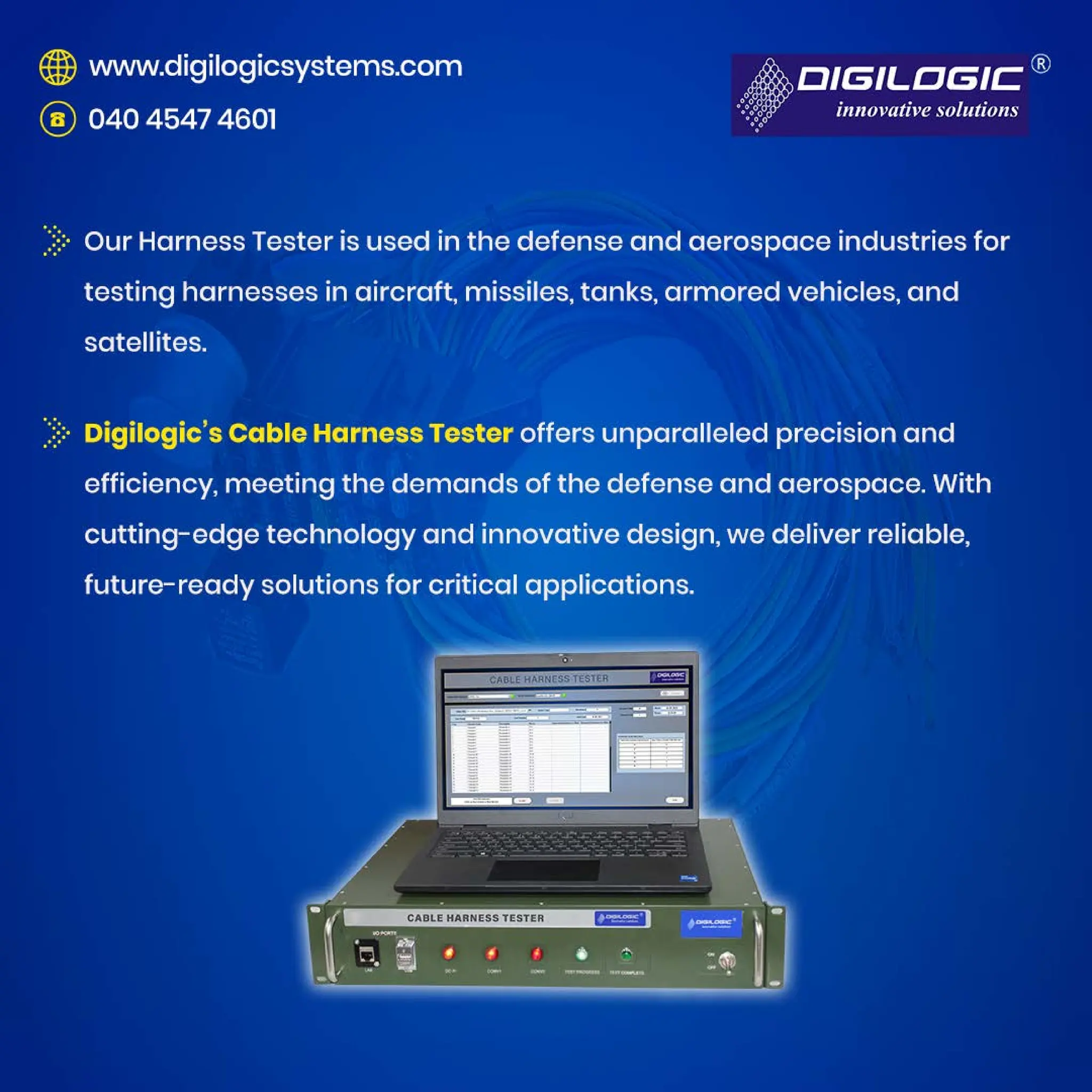 Interface Harness Testing Machine Cable Harness Tester from Digilogic Systems | PDF