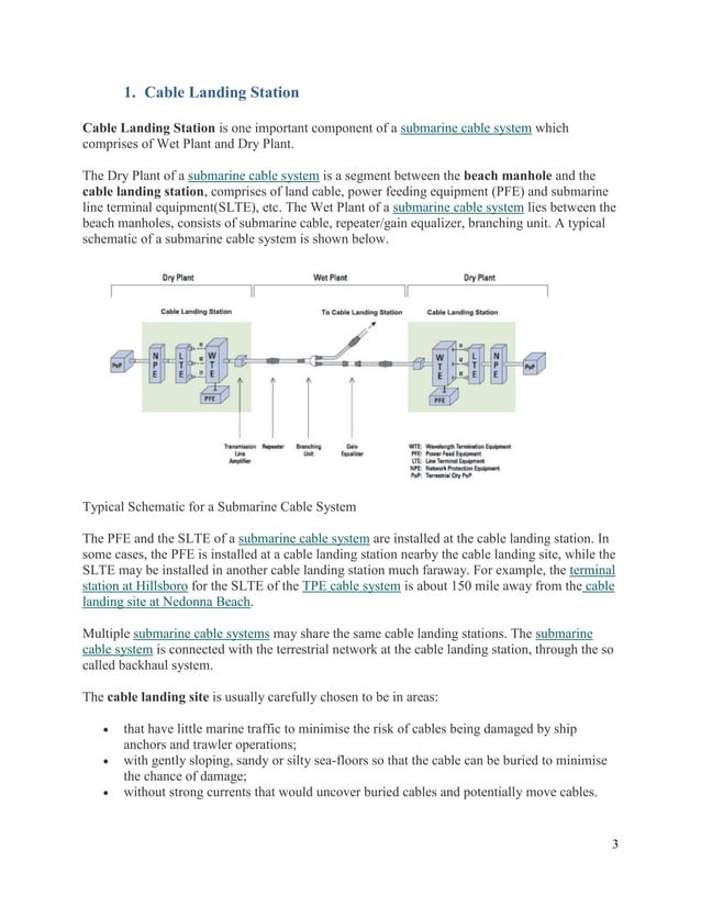 Cable landing station PDF