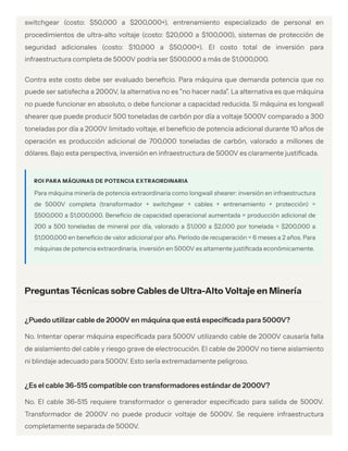 Innovative 5000V Ultra-High Voltage Mining Cable Technology and ...