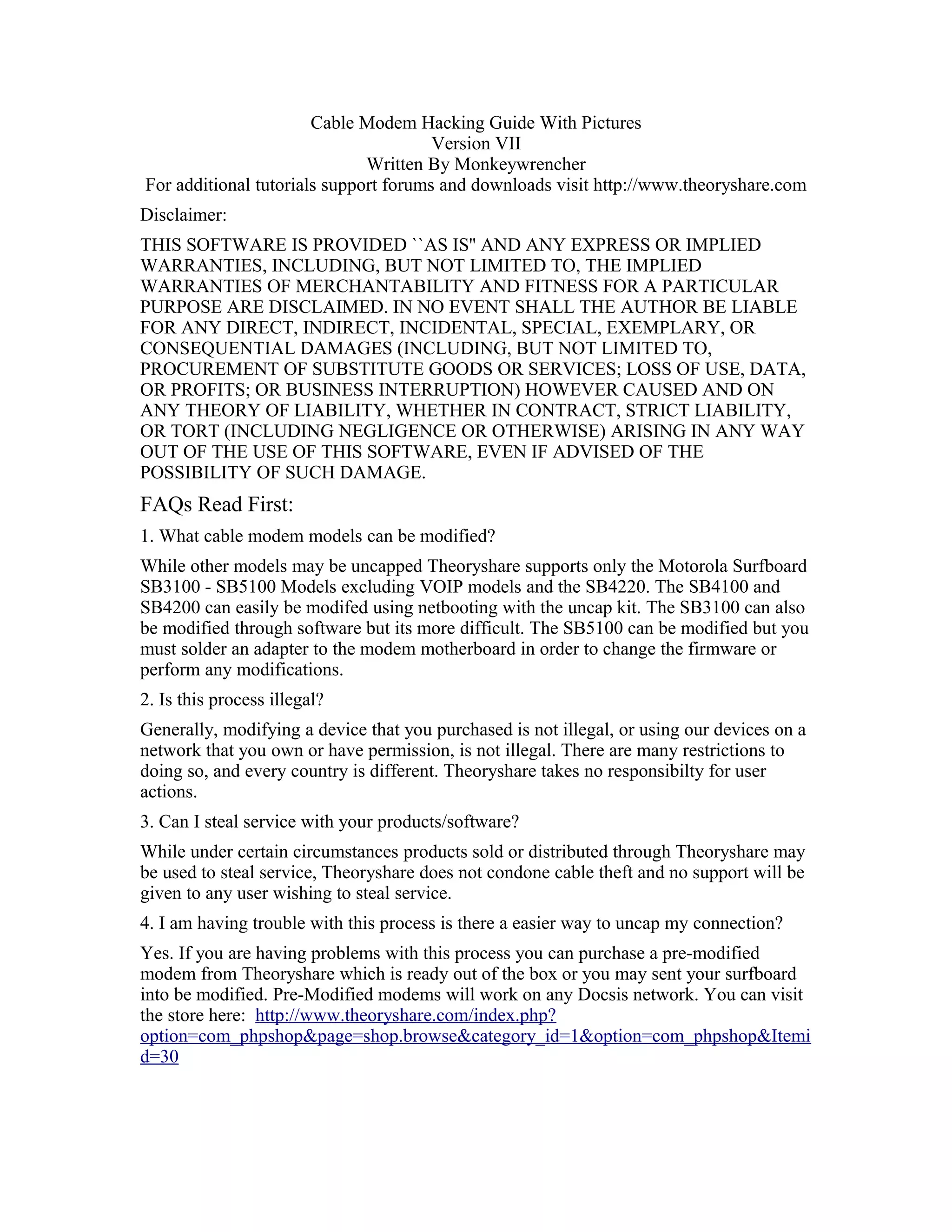 Cable modem hacking how to(2) PDF