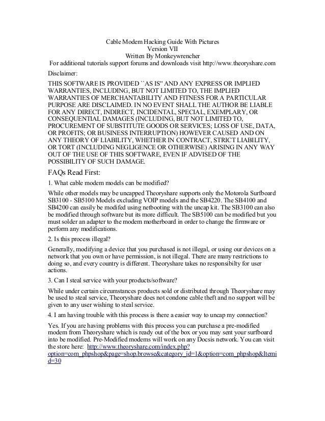 Cable modem hacking how to(2)