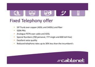 Cablenet company presentation | PDF
