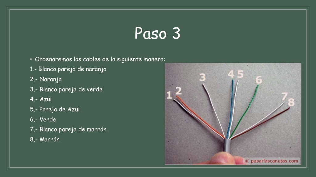 Como armar un Cable para red lan