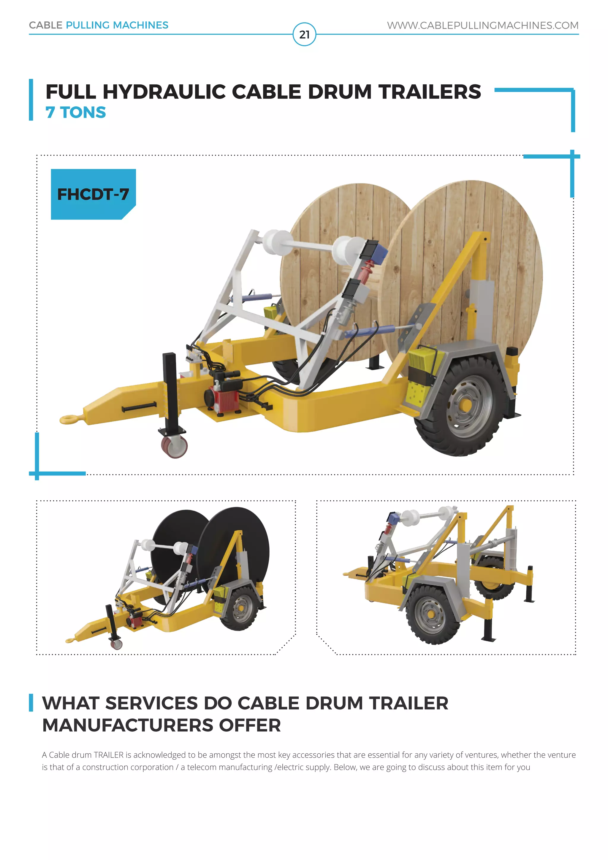 Cable pulling machines winches manufacturer! | PDF