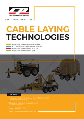 Cable pulling machines winches manufacturer! | PDF