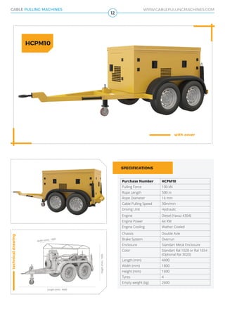 Cable pulling machines winches manufacturer! | PDF