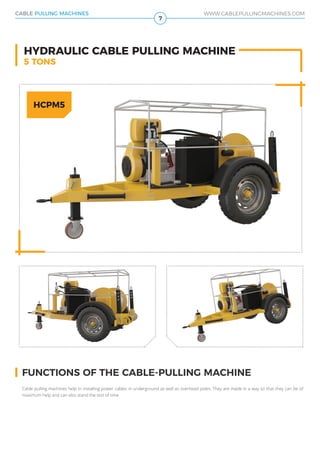 Cable Pulling Methods.pdf Cable pulling machines winches manufacturer! | PDF