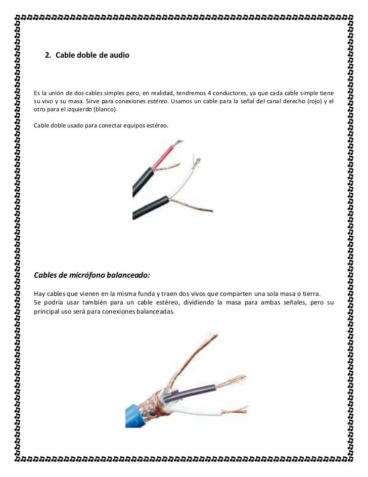 Cables para Audio Profesional