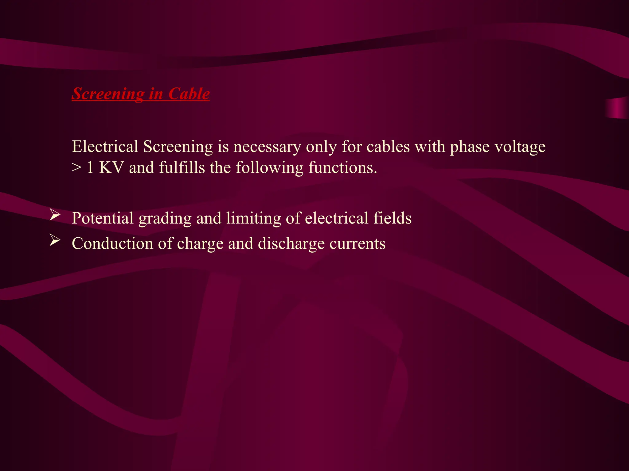 Cables and types of cables presentation details | PPT