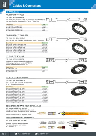 Cables and connectors | PDF