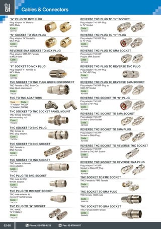 Cables and connectors | PDF