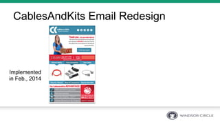 CablesAndKits Email Redesign
Implemented
in Feb., 2014
 