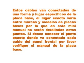 Cables frontales | PPTX