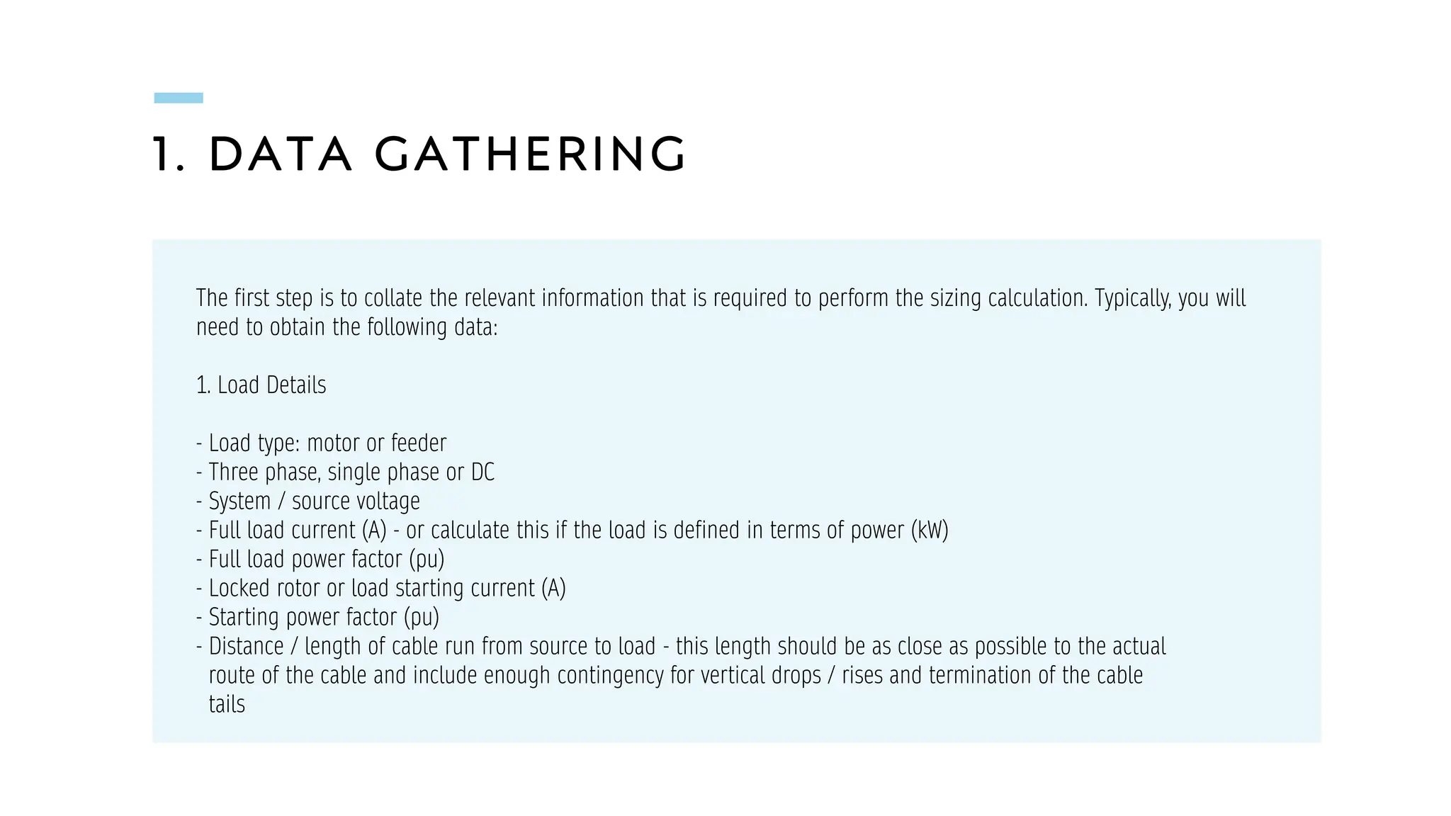 Cable Sizing Calculation for Electrical Engineering | PDF