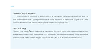 Cable Sizing Calculation for Electrical Engineering | PDF
