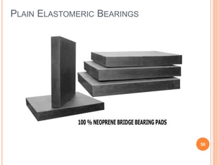 PLAIN ELASTOMERIC BEARINGS
50
 
