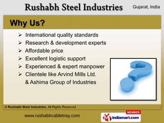Cable Trays & Industrial Storage System by Rushabh Steel Industries, Ahmedabad