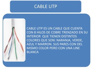 Cable utp trenzado