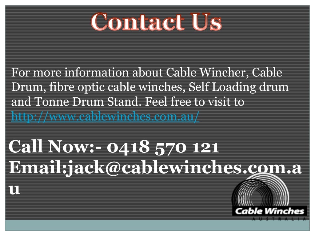 Cable winch hire australia a cable pullers in australia