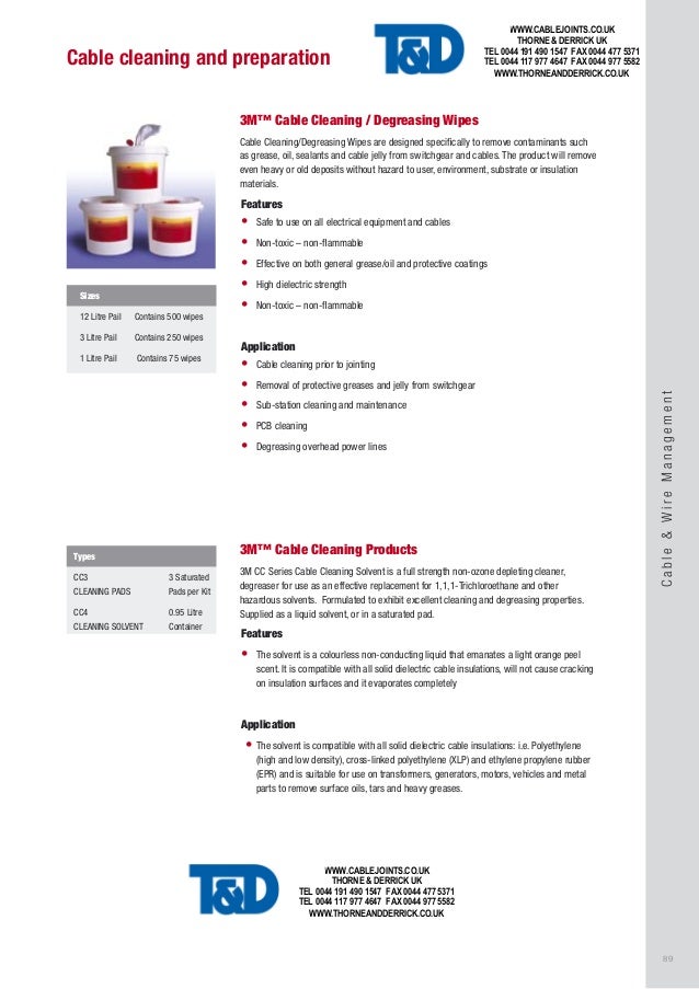 Cable Wipes Cable Cleaning For Cables, Switchgear, Transformers & E…