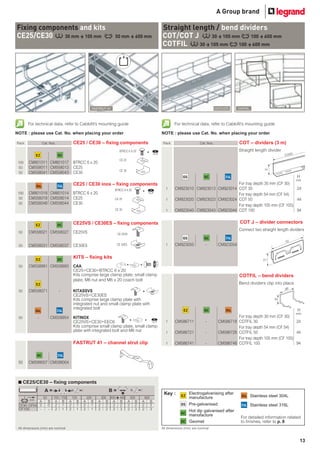 Cablofil Steel Wire Cable Tray Product Catalogue | PDF