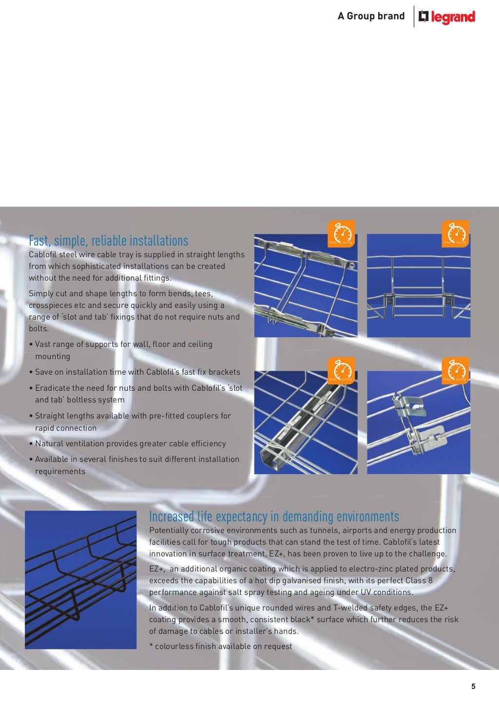 Cablofil Cable Basket Wire Cable Basket (Galvanised & Stainless Ste…