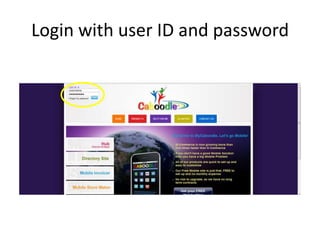 Login with user ID and password