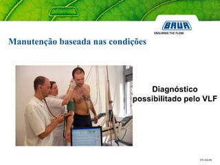 TN 04-09
Diagnóstico
possibilitado pelo VLF
Manutenção baseada nas condições
 