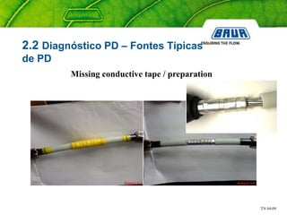 TN 04-09
2.2 Diagnóstico PD – Fontes Típicas
de PD
Missing conductive tape / preparation
 