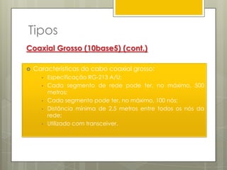 Cada segmento pode ter, no máximo, 30 nós;
