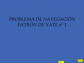 PROBLEMA DE NAVEGACIÓN
PATRÓN DE YATE nº 1
CLIC
Indice
 