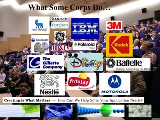 What Some Corps Do… 