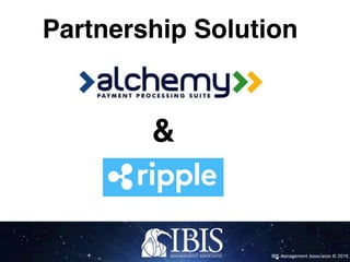 IBIS Management Associates © 2016
&
Partnership Solution
 
