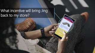 What incentive will bring Jing
back to my store?
 