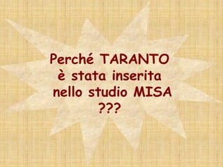 EFFETTI a LUNGO TERMINE dell’INQUINAMENTO ATMOSFERICO