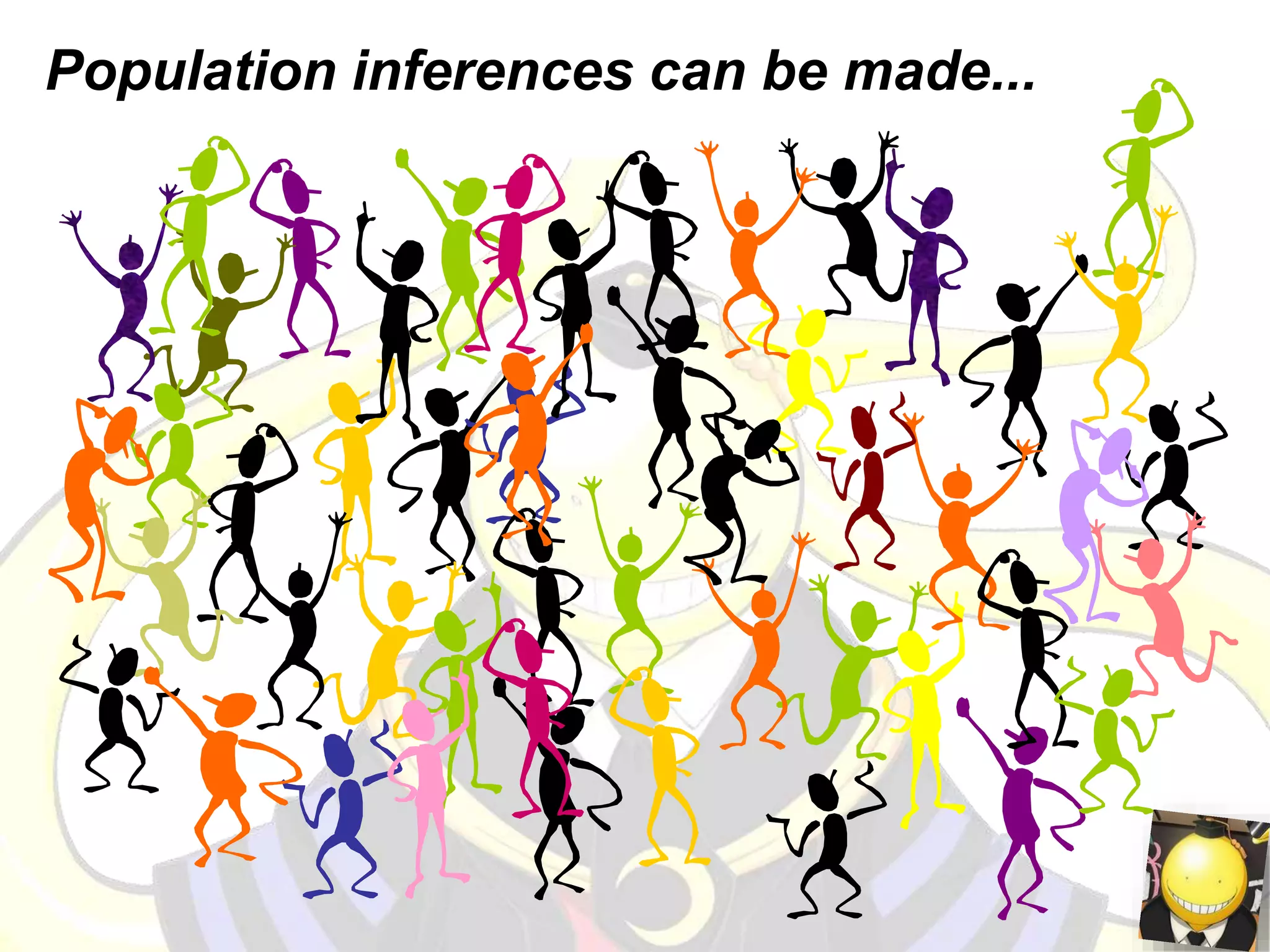 Population inferences can be made...
 