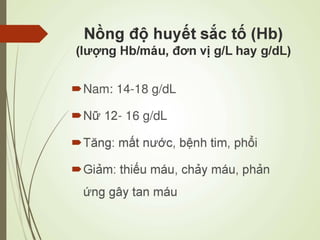 Các loại xét nghiệm thường quy